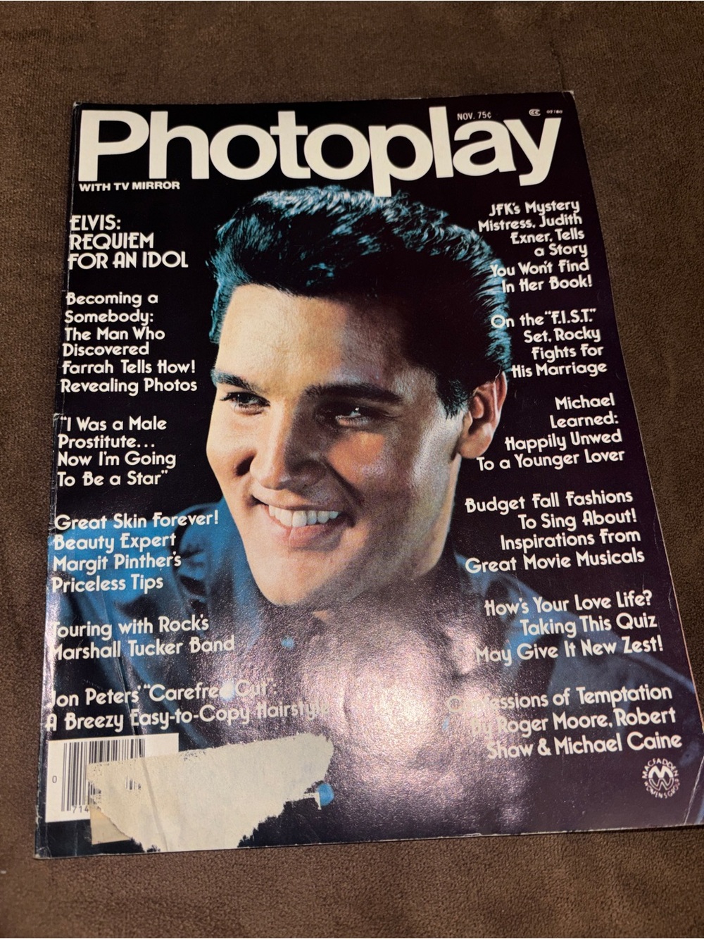 Magazine Elvis Cover - Blue Vintage Collectible